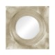 Silver Framed Round Mirror