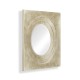 Silver Framed Round Mirror