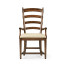 Casual Walnut Ladderback Arm Chair