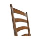 Casual Walnut Ladderback Arm Chair