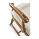 Casual Walnut Ladderback Arm Chair