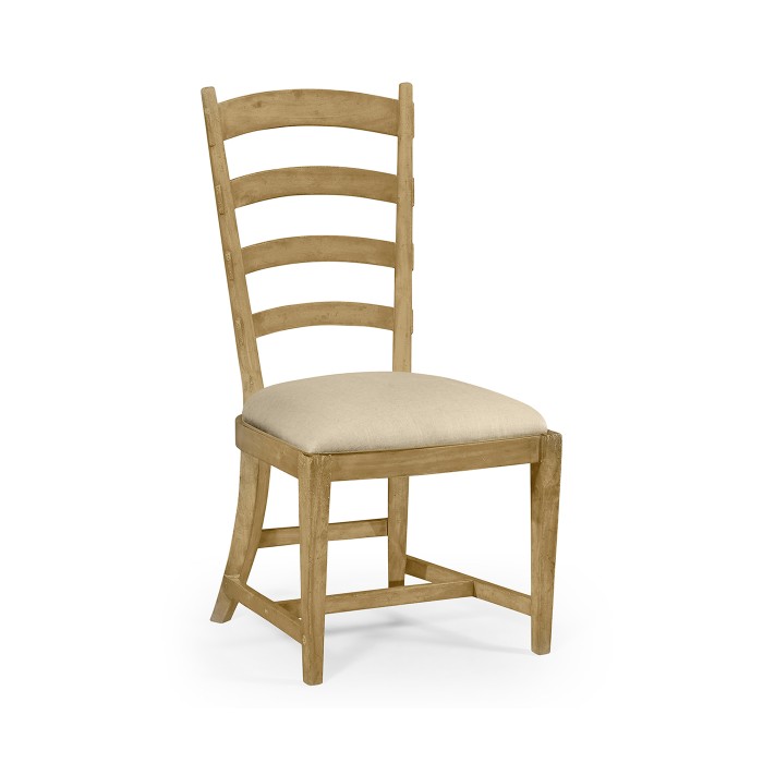 Traditional Natural Oak Ladderback Side Chair