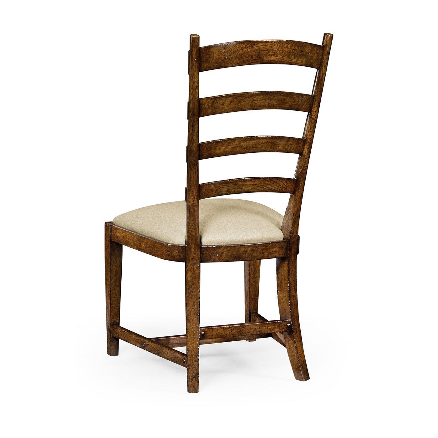 Traditional Dark Oak Ladderback Side Chair