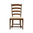 Casual Walnut Ladderback Side Chair