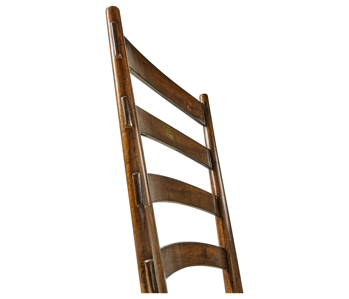 Casual Walnut Ladderback Side Chair