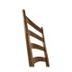 Casual Walnut Ladderback Side Chair