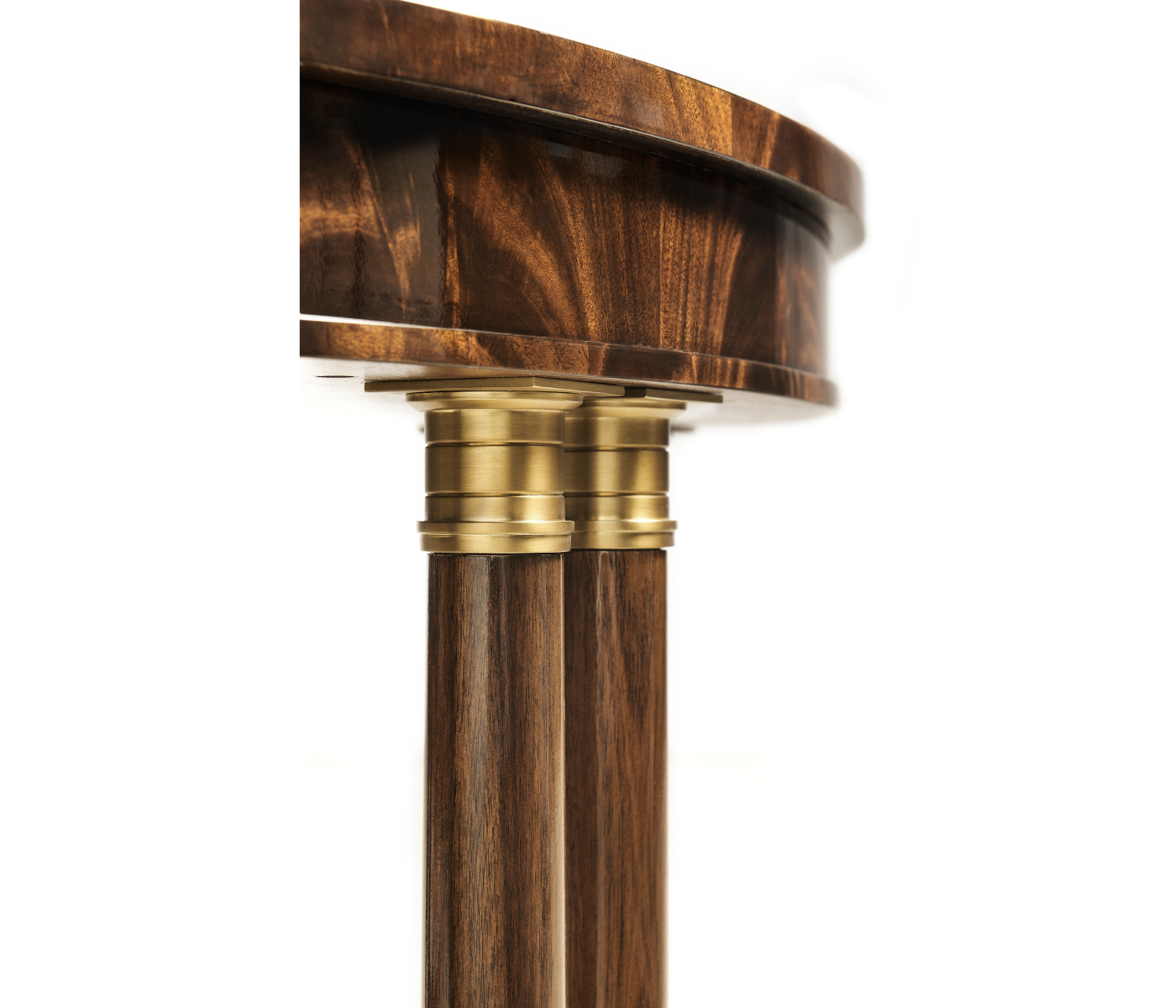 Mahogany Biedermeier style oval side table