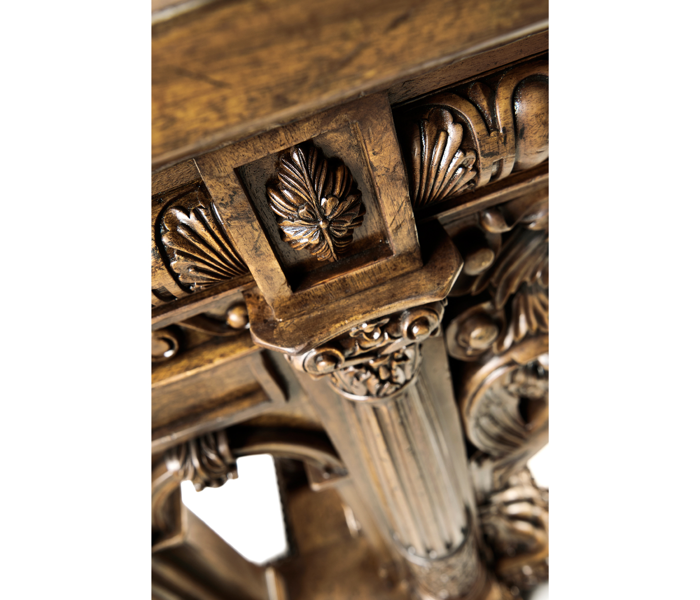 French Renaissance Style Library Table