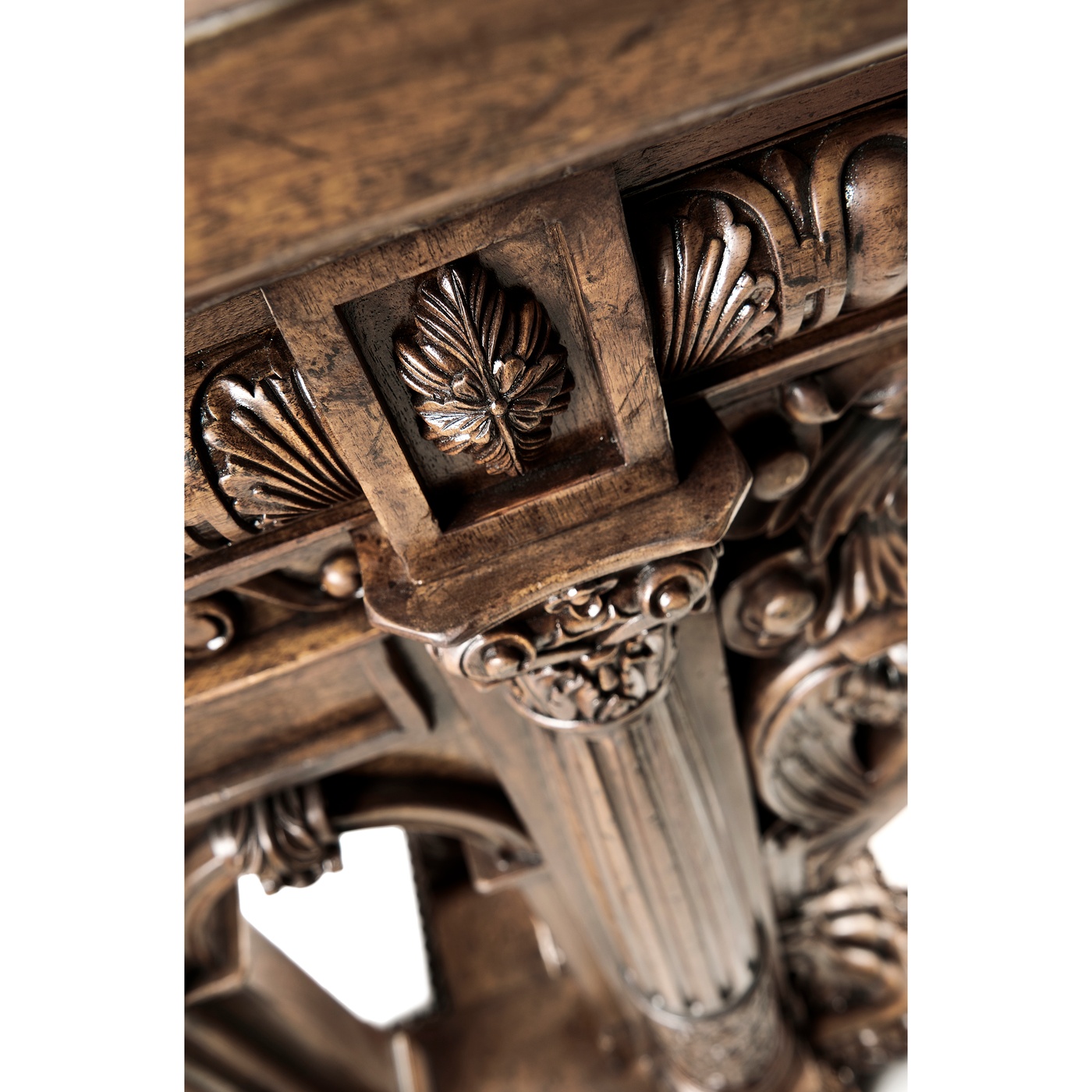 French Renaissance Style Library Table
