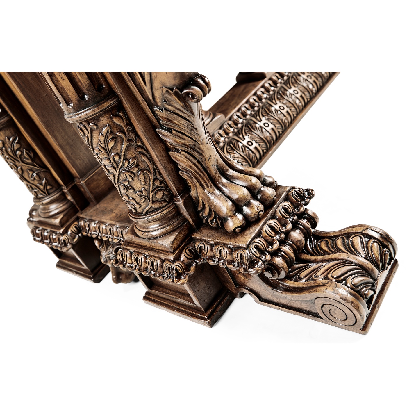 French Renaissance Style Library Table
