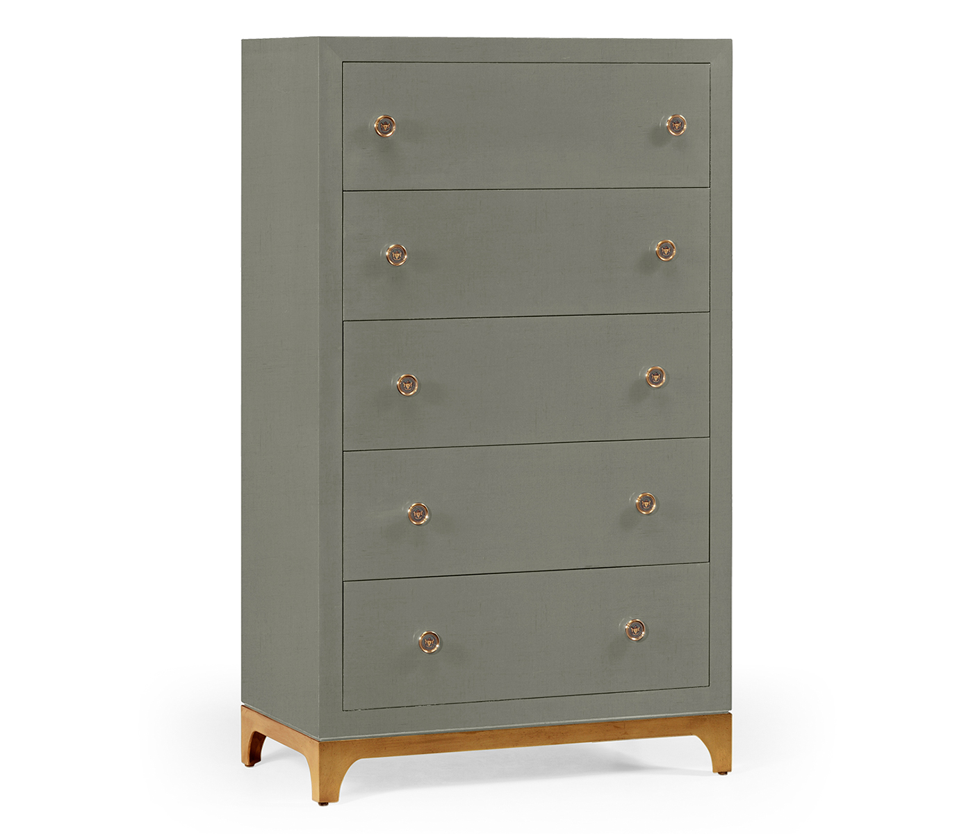 Tall chest with blazer buttons (Slate/Gold)