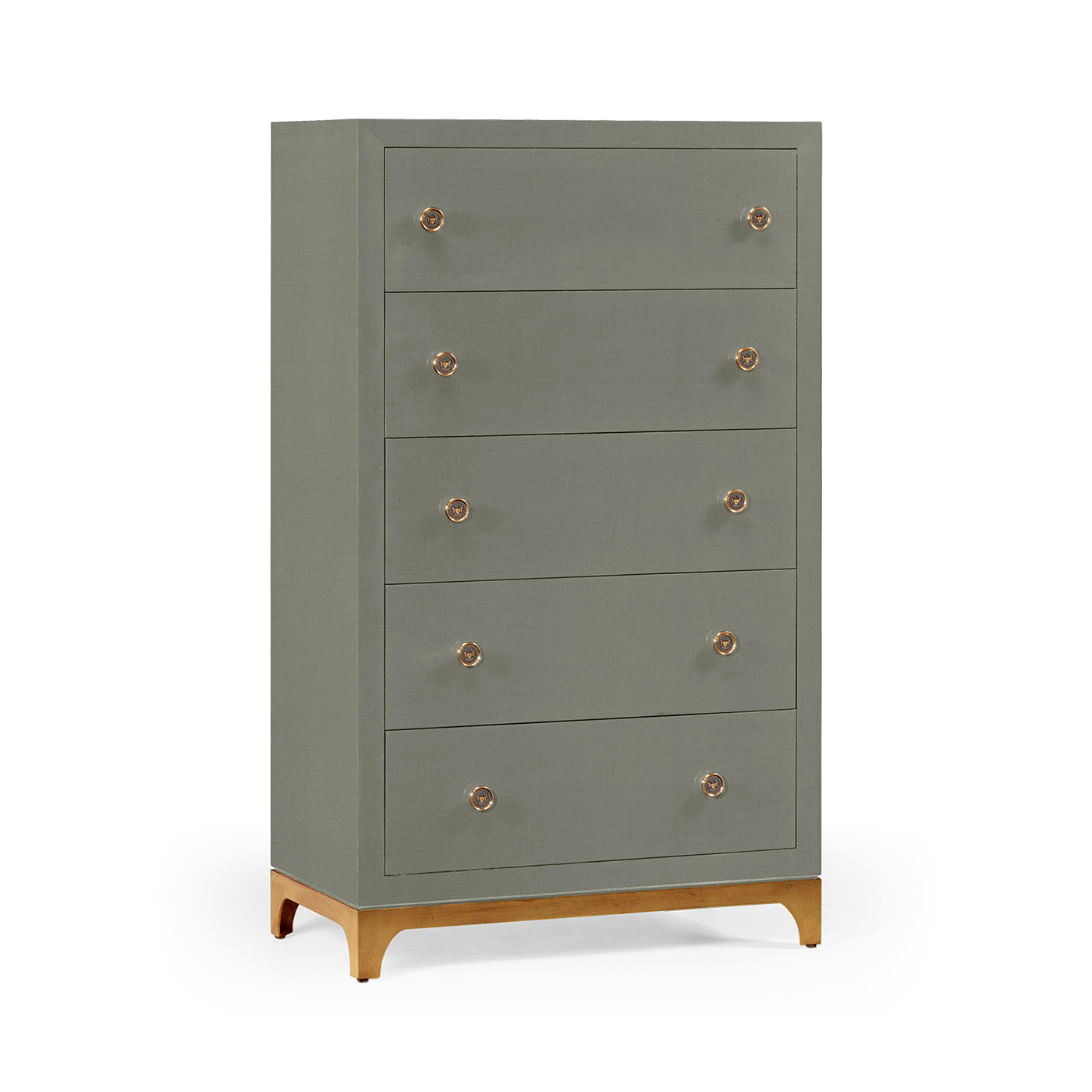 Tall chest with blazer buttons (Slate/Gold)