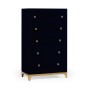 Tall chest with blazer buttons (British Navy/Gold)