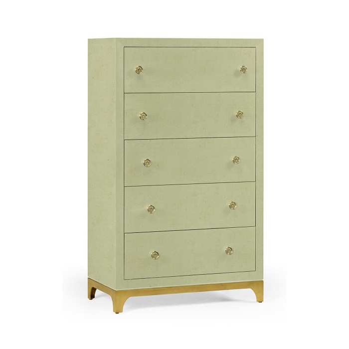 Tall chest with blazer buttons (Lichen/Gold)