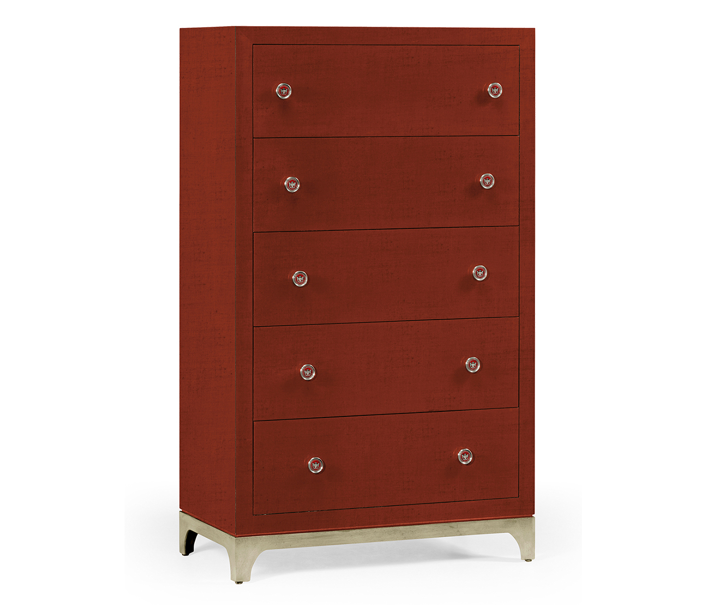 Tall chest with blazer buttons (Lipstick/Silver)