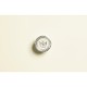 Tall chest with blazer buttons (Blanc/Silver)