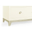 Tall chest with blazer buttons (Blanc/Silver)
