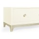Tall chest with blazer buttons (Blanc/Silver)