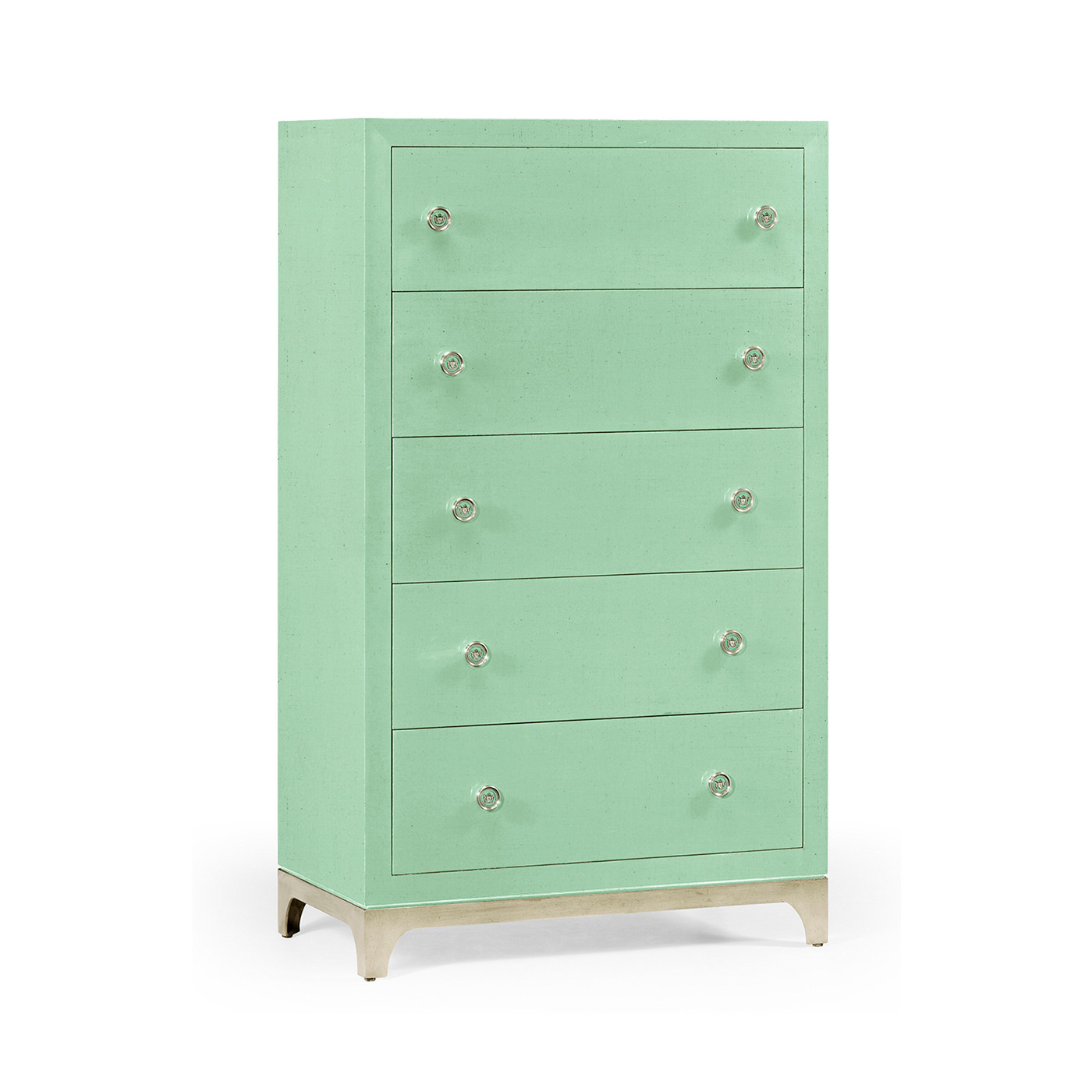 Tall chest with blazer buttons (Robin's Egg/Silver)