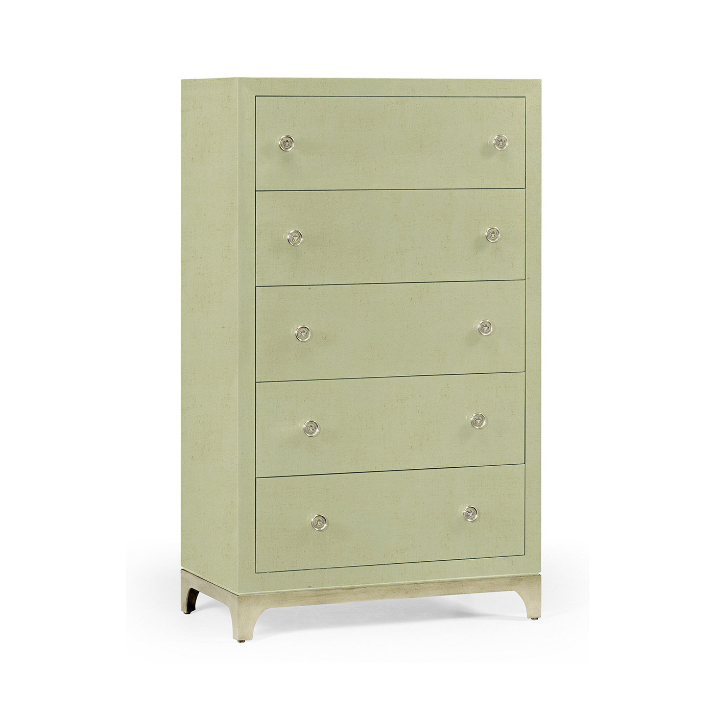 Tall chest with blazer buttons (Lichen/Silver)