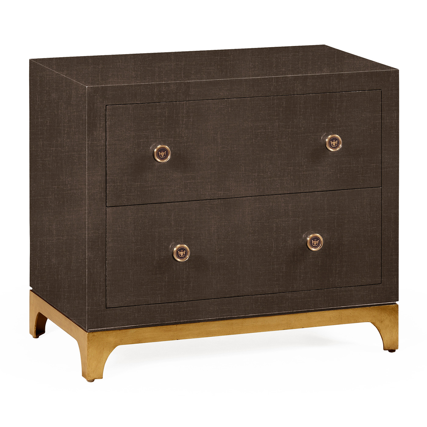 Coffee & Gold Low Chest