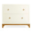 Blanc & Gold Low Chest
