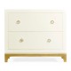 Blanc & Gold Low Chest