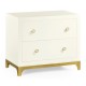 Blanc & Gold Low Chest