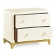 Blanc & Gold Low Chest
