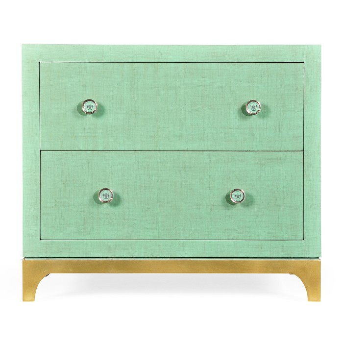 Robin's Egg & Gold Low Chest