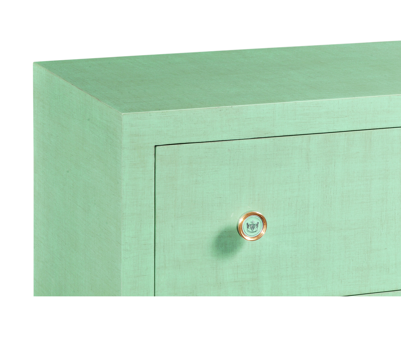 Robin's Egg & Gold Low Chest