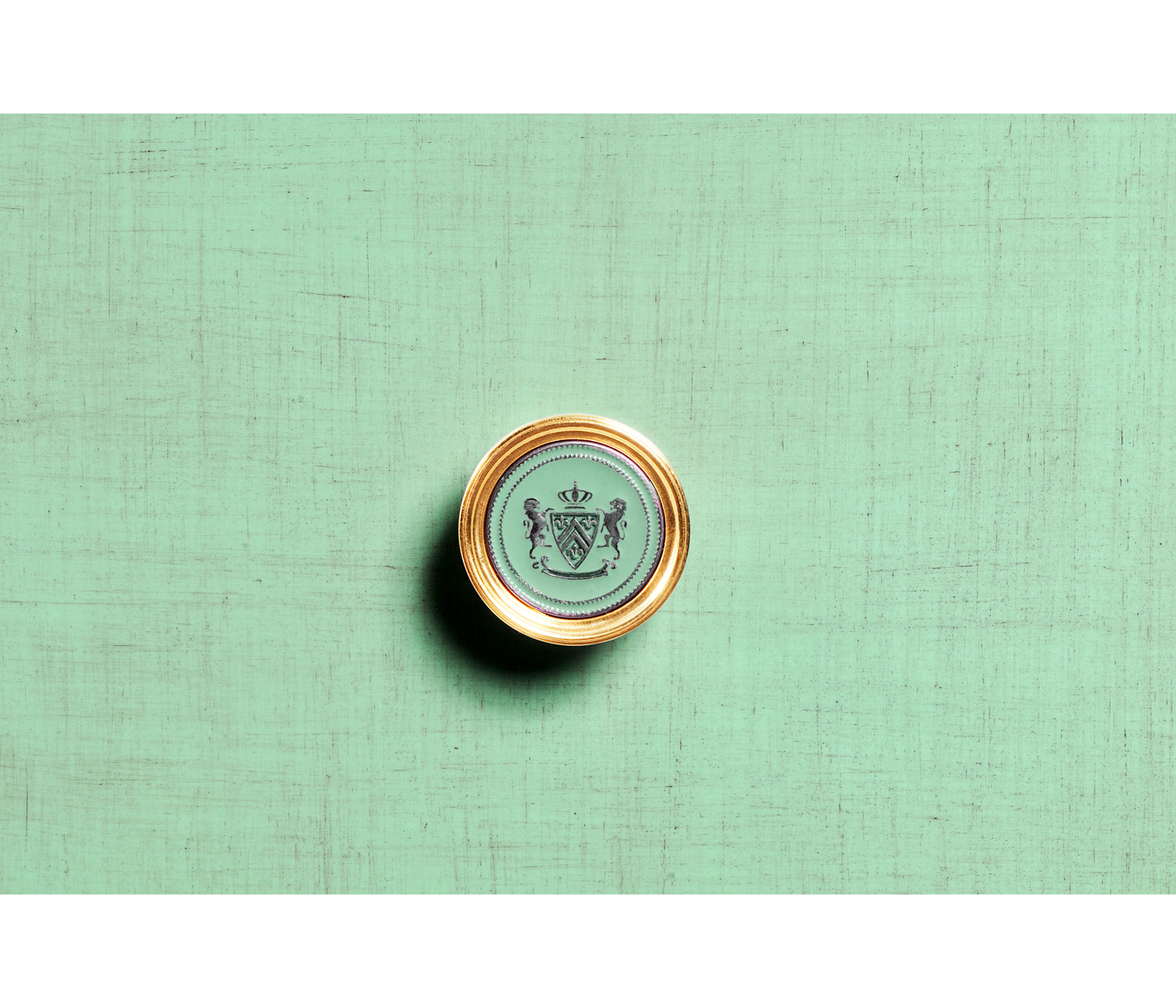 Robin's Egg & Gold Low Chest