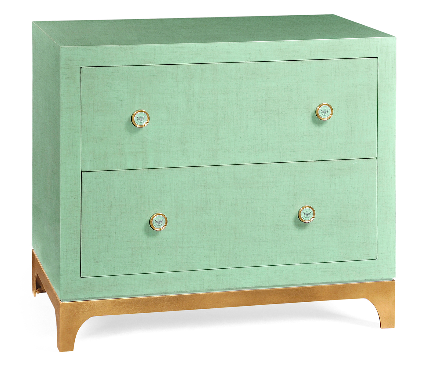 Robin's Egg & Gold Low Chest