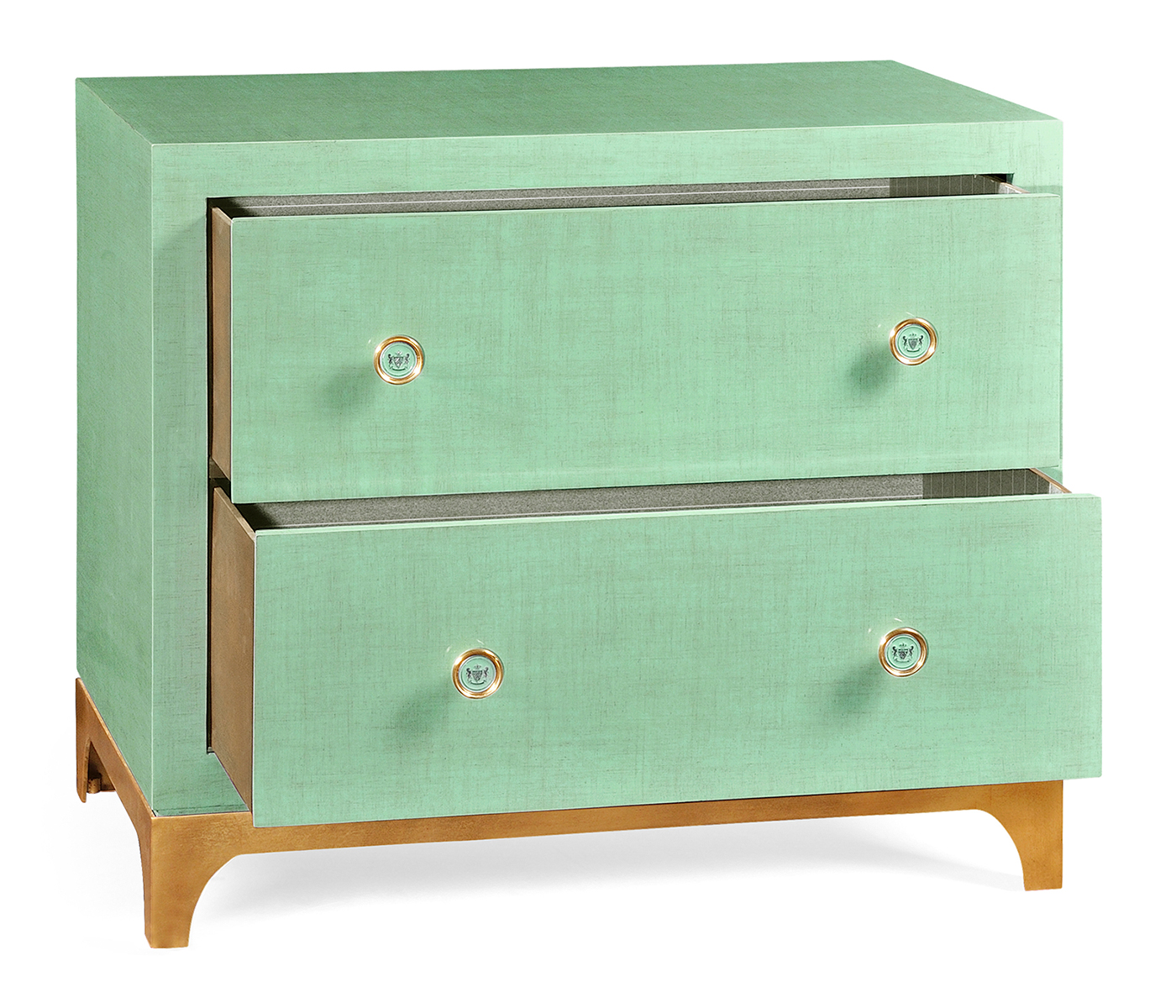 Robin's Egg & Gold Low Chest