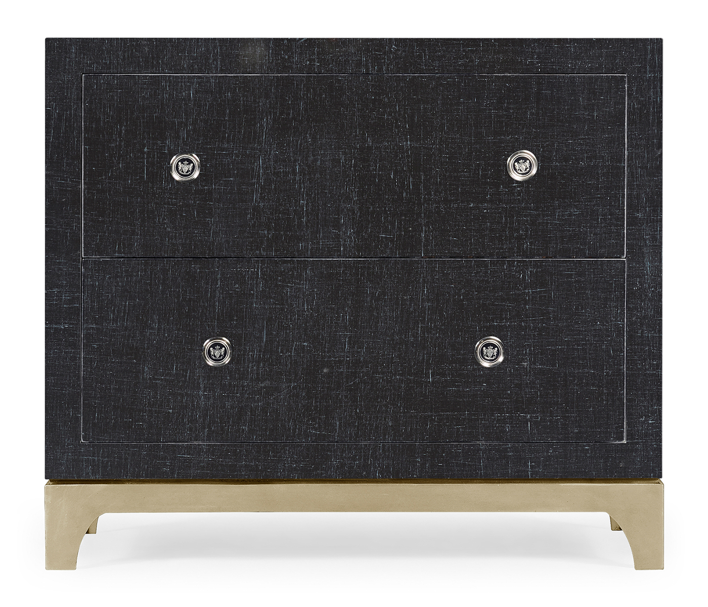 Charcoal & Silver Low Chest