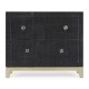 Charcoal & Silver Low Chest