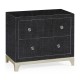 Charcoal & Silver Low Chest