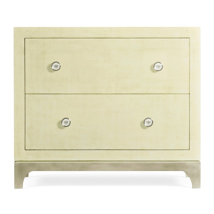 Camomile & Silver Low Chest