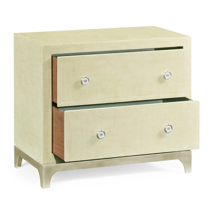 Camomile & Silver Low Chest