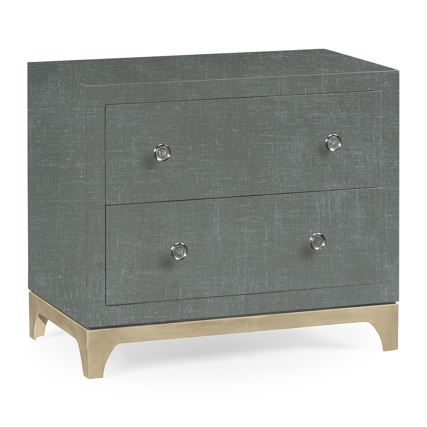 Flannel & Silver Low Chest