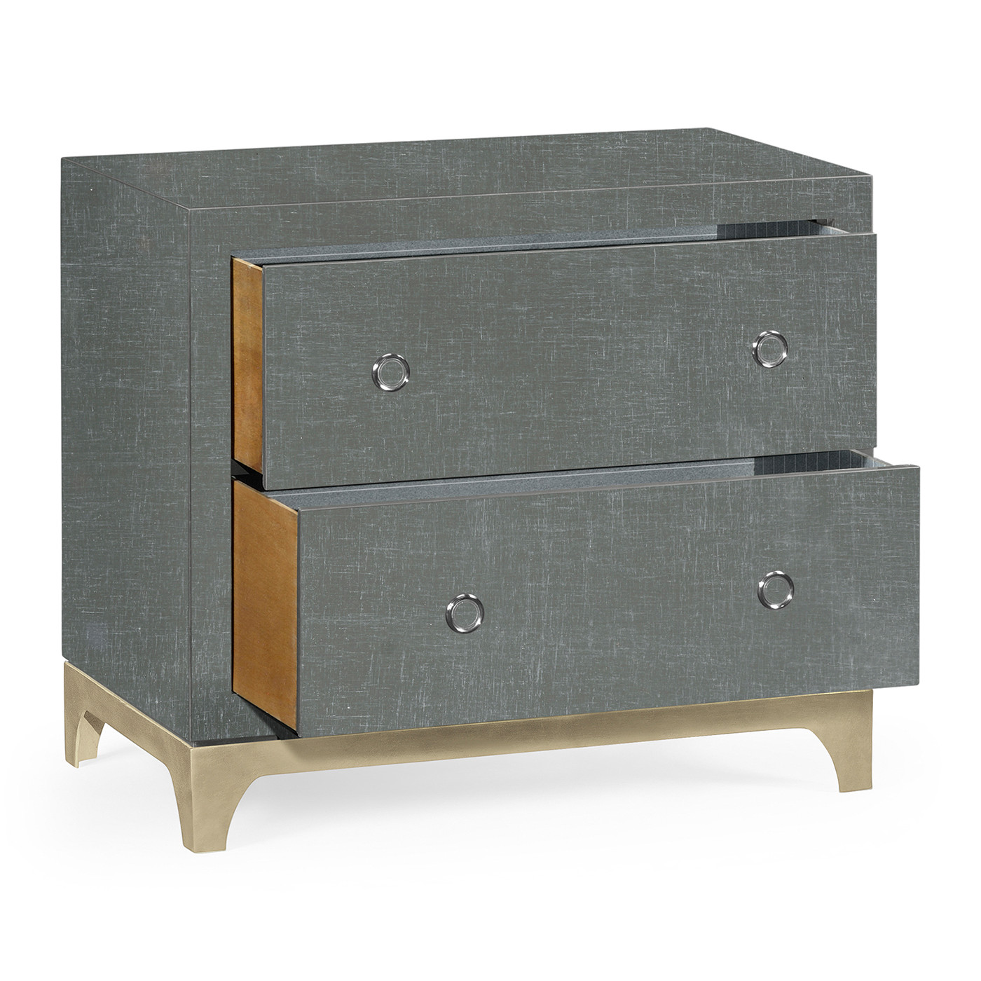 Flannel & Silver Low Chest