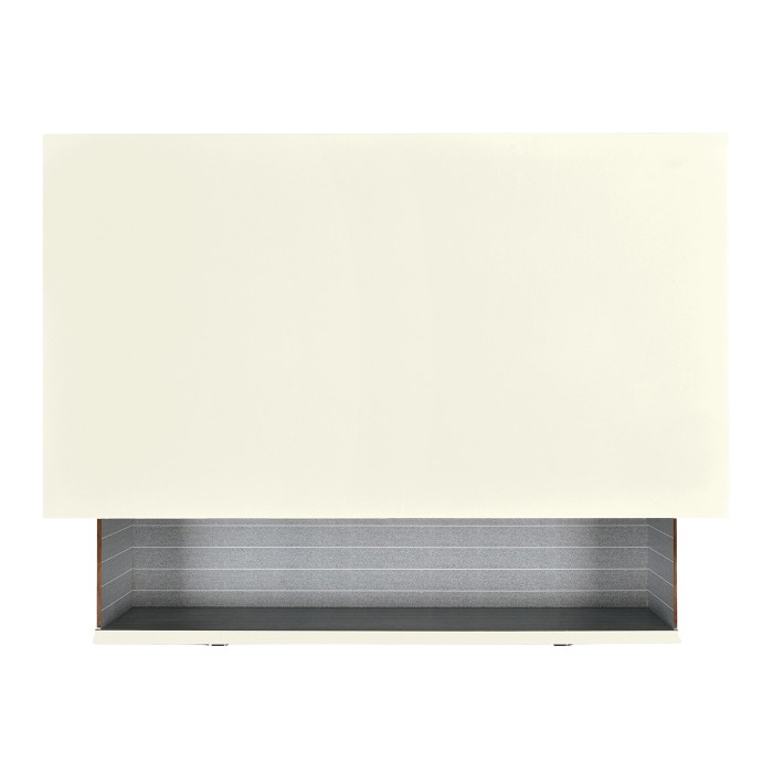 Blanc & Silver Low Chest