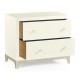 Blanc & Silver Low Chest