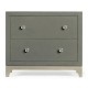 Slate & Silver Low Chest