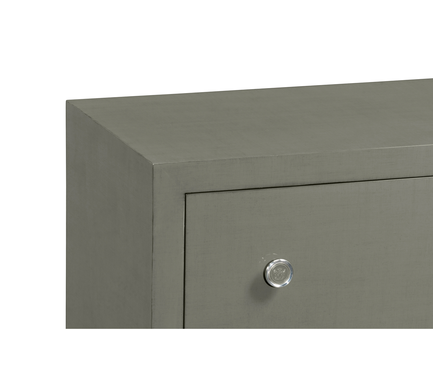 Slate & Silver Low Chest