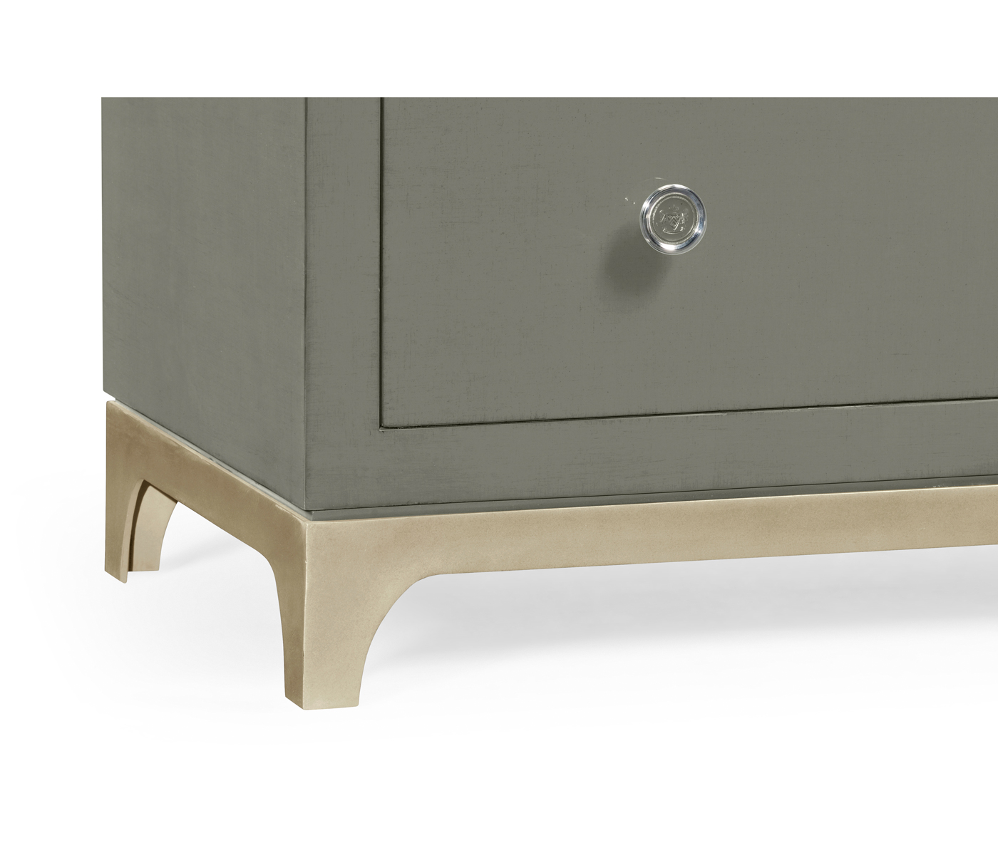 Slate & Silver Low Chest