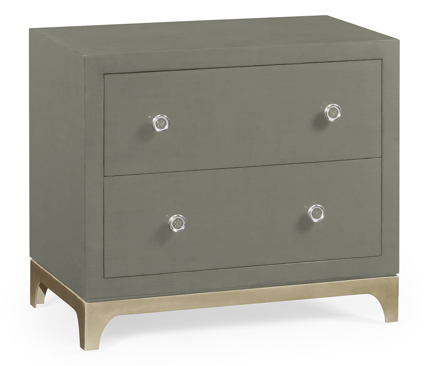 Slate & Silver Low Chest