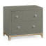 Slate & Silver Low Chest