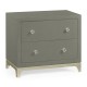 Slate & Silver Low Chest