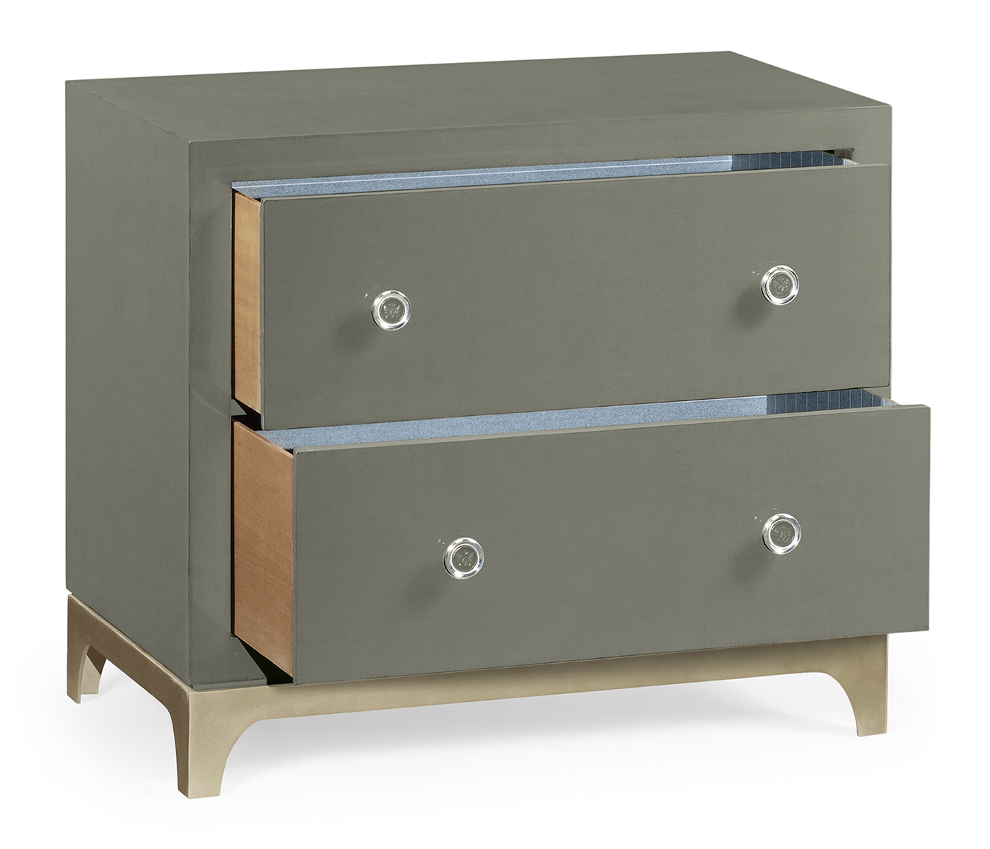Slate & Silver Low Chest